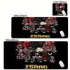 Tappetino per Mouse Anime The Binding Of Isaac Blocco Tastiera Gioco Bordi Bloccati Pad per Mouse Accessori per Computer Tappetini Antiscivolo per Scrivania Armadio PC Mausepad