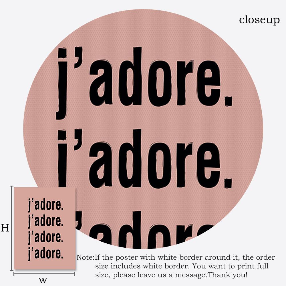 YOUR LOSS BABE Boho Femme Poster Quote Scandi Art Print J'ADORE Canvas Painting Modern Statement Wall Picture Bedroom Home Decor