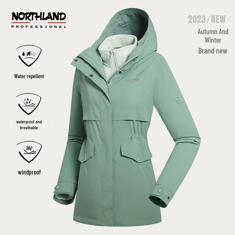 NORTHLAND Women s 3-in-1 Windproof Insulated Jacket 165/84A