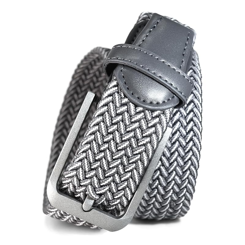 

[Putrats] golf belt men s gray [Supervised by Bounty King Caddy: Hold your waist firmly] stretch mesh Expansion and contraction Fashionable present