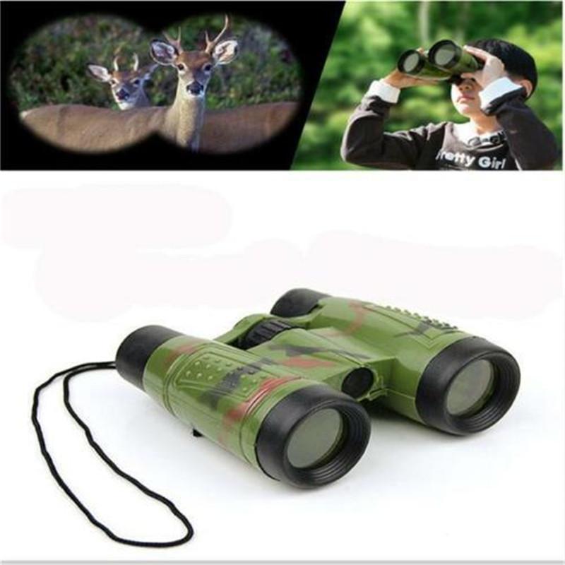 Children Outdoor Binoculars Training Equipment Models Early Education Parent-child Interactive Puzzle Toys With Lanyard Compass