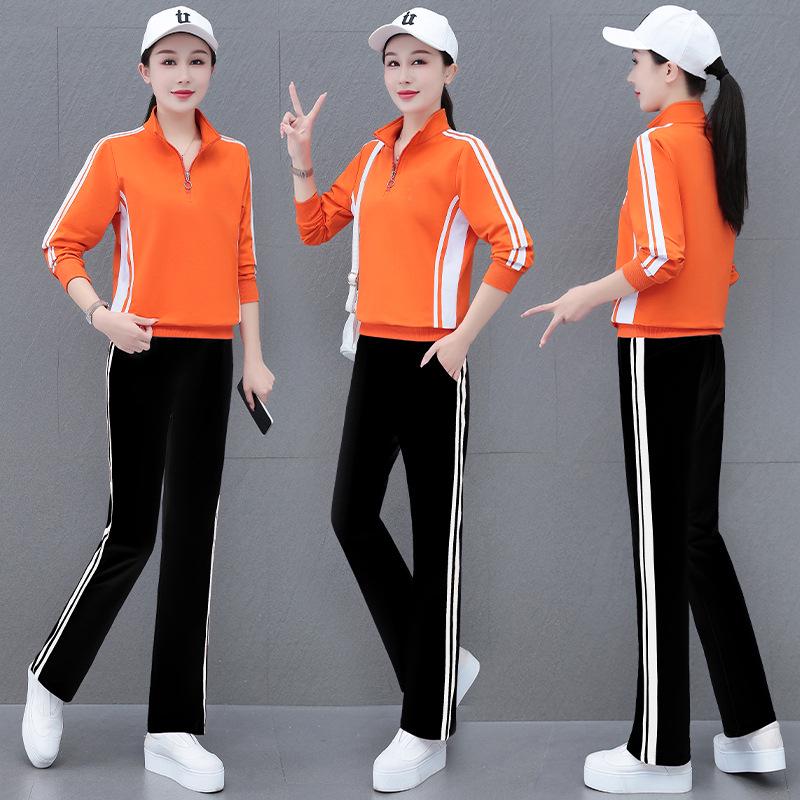 Tianhuan Dam Casual Slim Fit Vår/Höst Tvådelad Tröjset