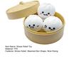 3Pcs Cartoon Expression Steamed Bun Toy Stress Relief Slow Rising Dumpling Squeeze Sensory Toy Soft Stress Ball Simulated Dough Ball Fidget Toy