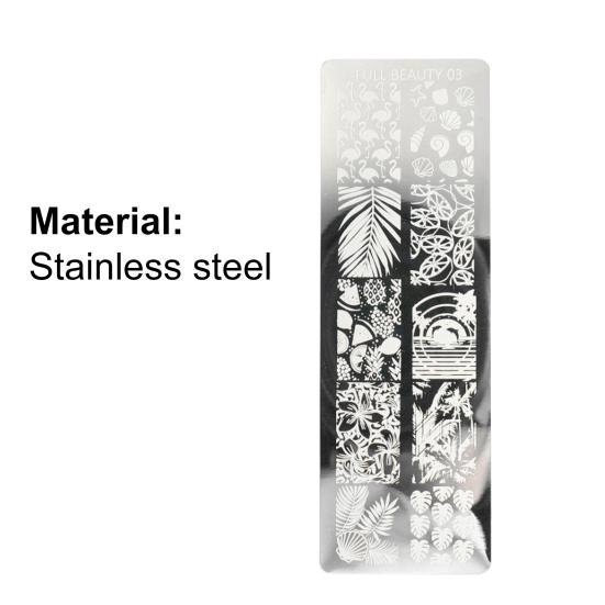Nail Stamping Plates Exquisite Manicure Nail Art Making Stainless Steel DIY Template Nail Tool for Lady