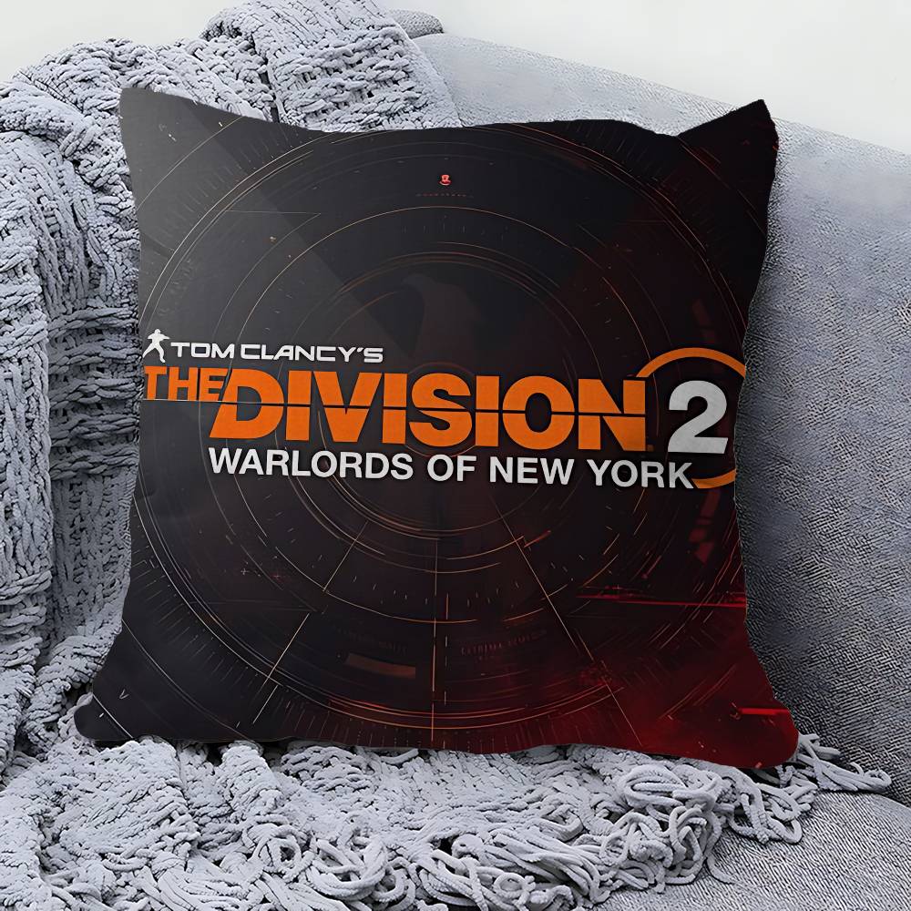 T-Tom clancy's the division Cushion Cover Inches Farmhouse Decor Home Throw Pillow Covers for Couch Decorations