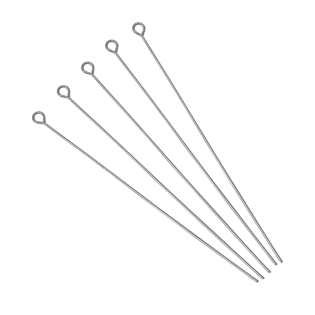 50/100Pcs Stainless Steel 9-Shape Needle Charm Accessories For DIY Necklace Bracelet Jewelry Making