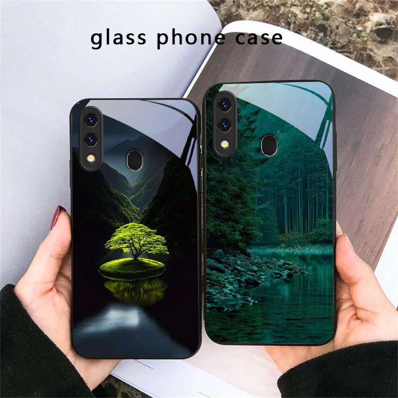 Forest Stream Pattern For Samsung Galaxy A30 A31 A32 A33 A34 A35 A42 A30s A20 A25 A26 A51 A56 A54 A72 A73 A70 Glass Phone Case