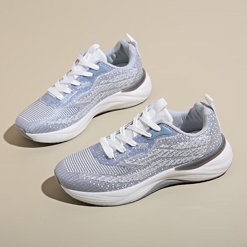 Summer brand women's shoes 2025 new mesh breathable sports shoes women's soft-soled casual running shoes lightweight mesh shoes tide