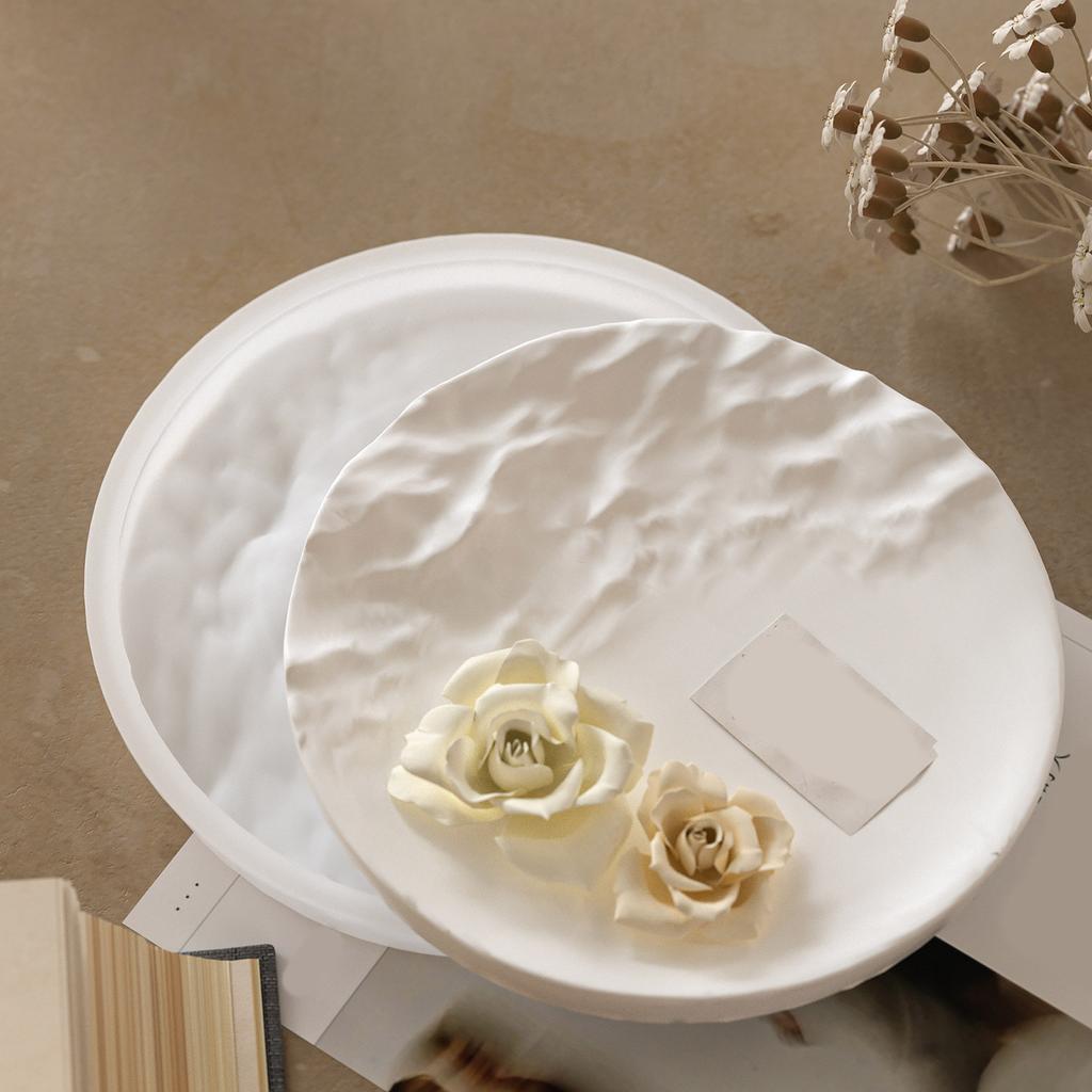 Practical Sturdy Silicone Mould for Ocean Waved Texture Trays Portable for Home Decoration and Art Exhibitions