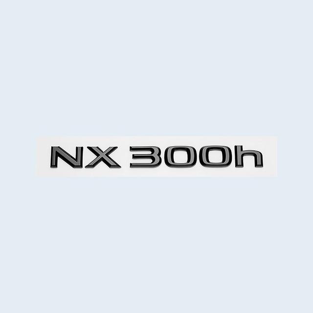 Car Trunk ABS Chrome Gloss Black Letters Logos Badge Emblem Decals Styling Sticker For Lexus NX NX200 NX300 NX200t Accessories