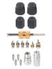 17 Piece Valve Core Assembly AC Valve Replacement R134a Valve Core Easy Installation Design Efficient R134a Flow