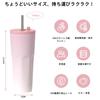 IOLOYU Stainless Steel Tumbler with and Stainless Steel Vacuum Insulated Coffee 700ml Large Stylish Coffee Tumbler with Keeps Drinks Cold for Long