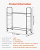 Rolling Tire Storage Rack 2-Shelf Tire Holder Hold up to 12 Standard Tires