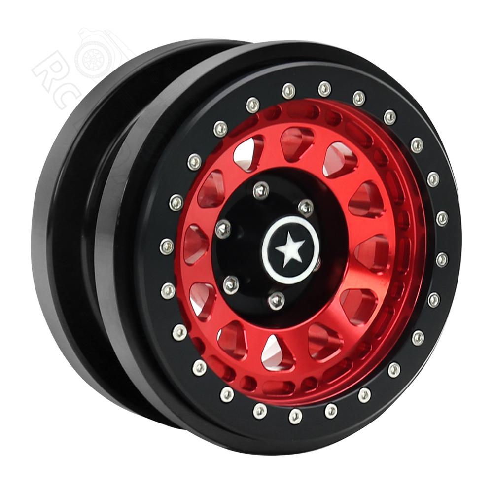 Rc jeep CNC Aluminum 2.9" Beadlock Wheel Hub Rim for 1/6 RC Crawler Car Axial SCX6 Jeep JLU Wrangler