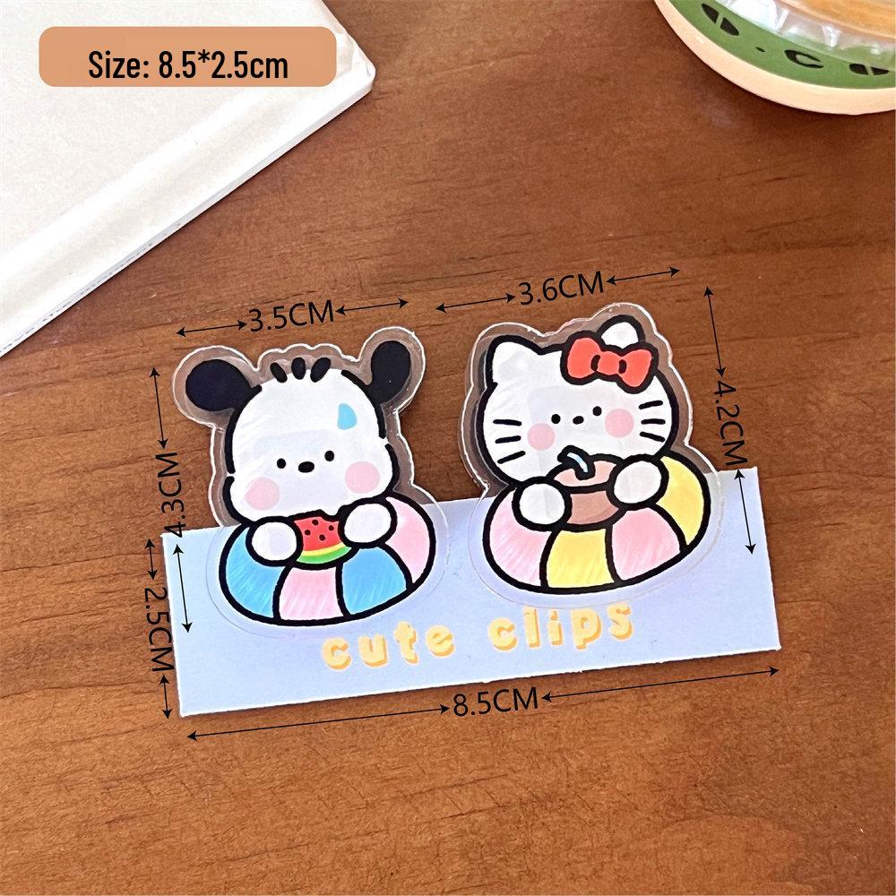 Charming Cartoon Decorative Acrylic Memo & Sealing Clip