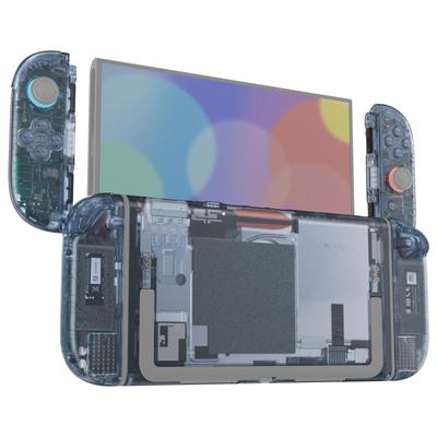 EXtremeRate DIY Ersatzschale Tasten für Nintendo Switch Custom Komplettset mit Rückplatte und Controller-Gehäusetasten für Switch 2 Deluxe