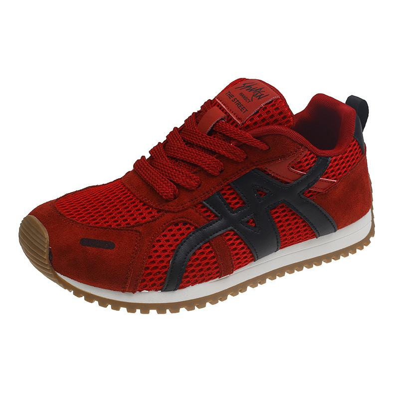2025 New Spring and Autumn Fashion Casual Shoes Children's Thin-soled Sports Shoes German Training Shoes Mesh Comfortable Dad Shoes Women's