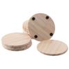 Round Coasters Burlywood Blank Wooden Coasters DIY Wood Kit  Crafts