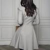 2025 Herbst/Winter Vielseitiger Knopf-Strickjacken-Anzug-Kleid