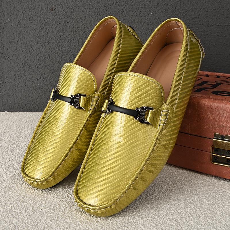 Men Summer Casual Loafers Breathable Comfortable SlipOn Fashion Mens Handmade Slip Shoes Leather Outdoor Driving
