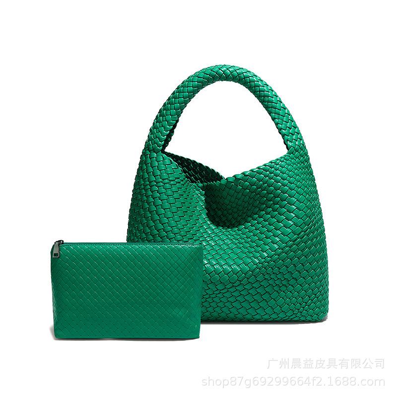 Handbag Large Capacity Tote Bag 2025 New Vegetable Basket Gift Woven Bag Hand Carry Casual Versatile Underarm