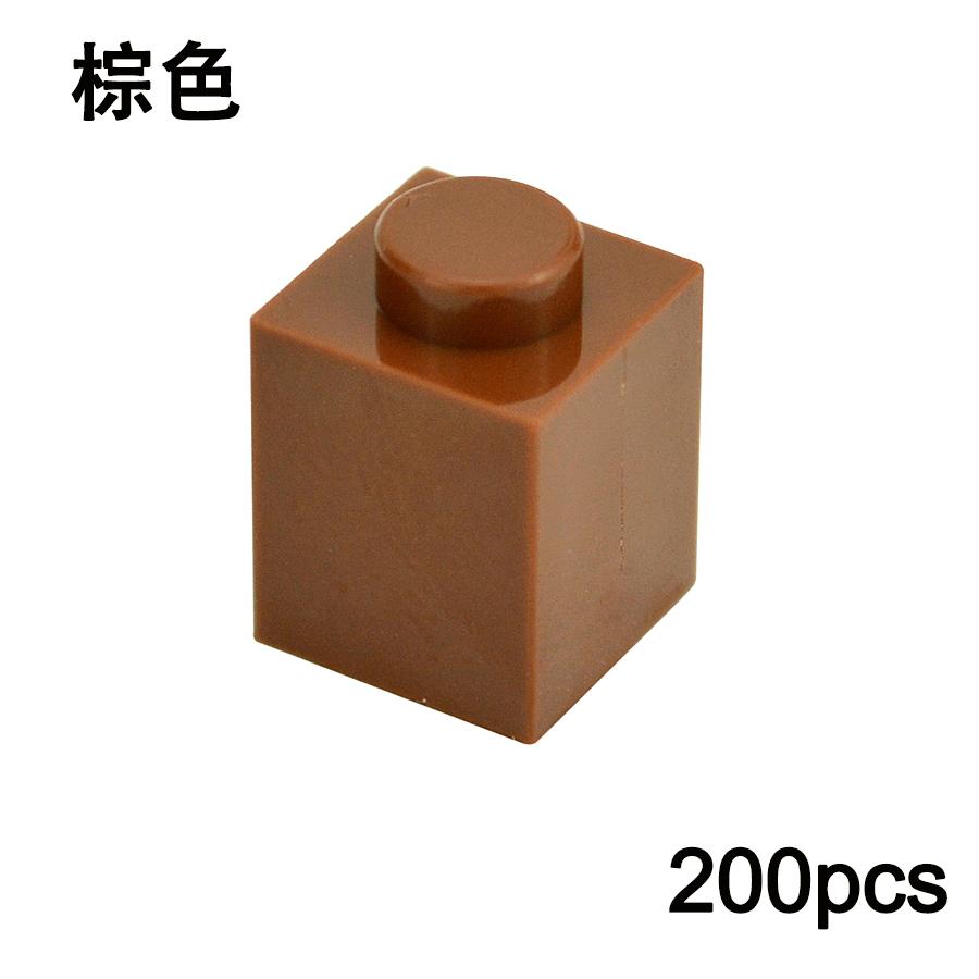 200PCS DIY 1x1 Dots Building Blocks Thick Figures Bricks Educational Creative Size 1*1 Dot Compatible With 3005 Toy for Children