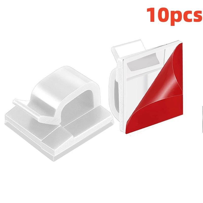 

10/20/50pcs Cable Organizer Clip Wire Winder Holder Earphone Mouse Cord Clip Protector USB Cable Management Clips Wire Manager