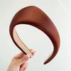 Women Headband Wide Brim Satin Triangle Headband Face Shaping Makeup Washing Hair Hoop Non-Painful Daily Hair Accessory