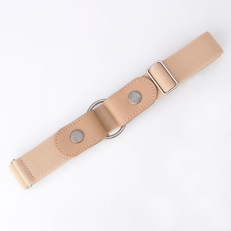 Women's Lazy Belt Elastic Waist Tight Invisible Belt Jeans Women's Ins Wind Belt Without Punching Belt
