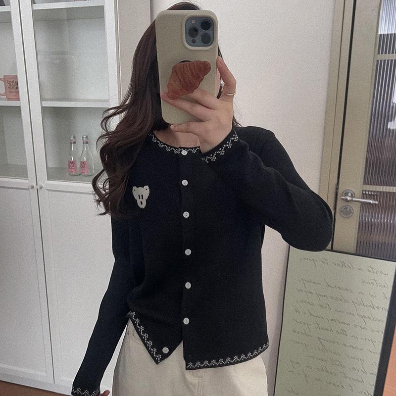 

Женский легкий кардиган из 50% шерсти и 50% шелка Mulberry — универсальный трикотаж на все 4 сезона для комфорта и стиля в любое время года M чёрный