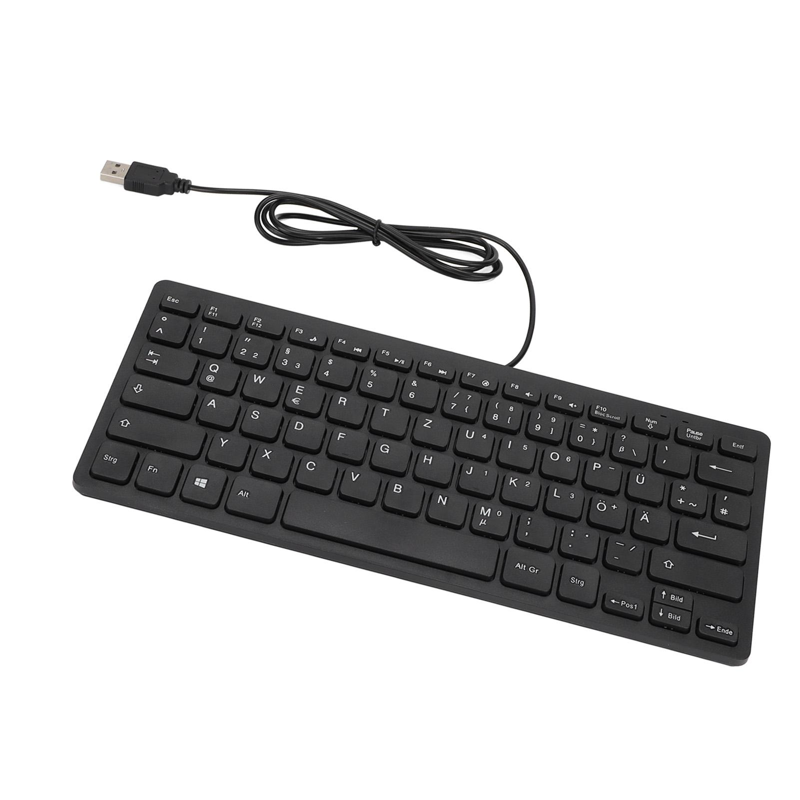 

Keyboard 78 Key Mute Ultra Thin Wired Mini USB Interface Desktop Computer Small Language Keyboard Type 1