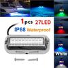 27LED Boot Spiegel Licht Onderwater Ponton Marine Schip Boot Accessoires 10-30V Licht Roestvrij Staal Waterdicht Marine Licht
