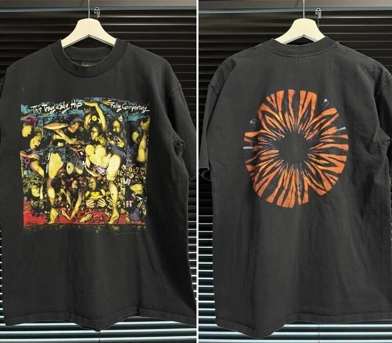 

1992 The Tragically Hip Fully Completely 2 Side Black T shirt Unisex S5XL Unisex T-Shirt S