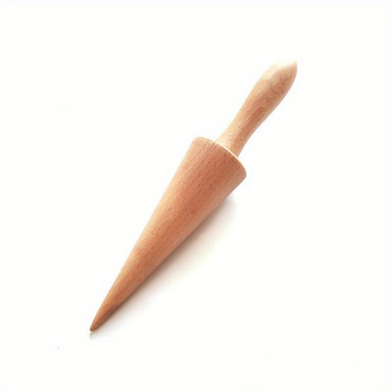 1pc Wooden ice cream cone mold DIY kitchen tool for waffle cake cone croissant making kitchen tool gadgets