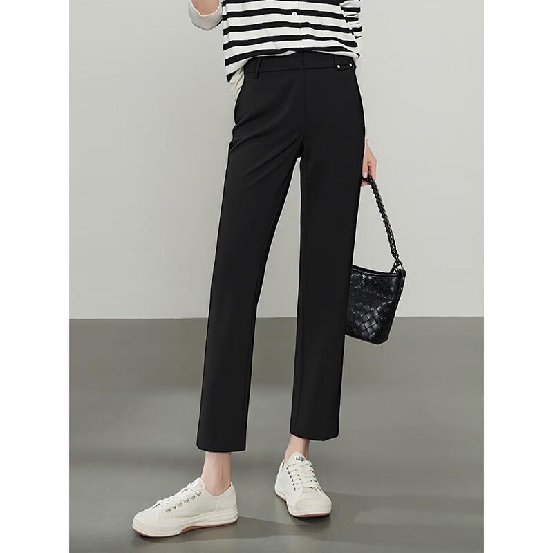 Tatu Women's High-Waist Straight-Leg Suit Trousers