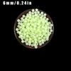100pcs 6mm Fishsing Lumo Beads Luminous Beads Fishing Space Beans Soft Rubber Lure Light Glowing Float Balls for Outdoor Fishing Tackles Accessories