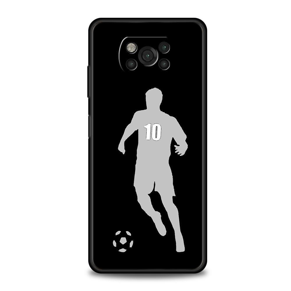 

Чохол для телефону Football Player Soccer Art для Xiaomi Poco X3 NFC M3 F3 F4 M4 X4 Mi Note 12T 12 Pro 10 11 Lite 10T 5G 11T 9T Cover Mi Note 10 Lite