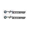 VKSO5 2Pcs Car Window Creative Stickers Car Wiper Stickers For BMW F30 F10 E90 F20 E46 E60 E70 E39 E36 E87 X6 Auto Emblem Decor Decals