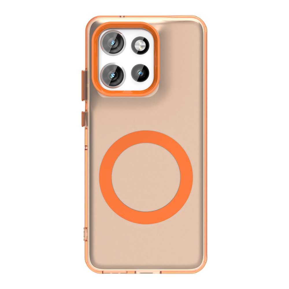 For Motorola Moto Edge 50 Neo 5G Case Shockproof Magnetic Wirelesss Charge Cover For Moto Edge50 Neo Edge50Neo Candy Color Cases