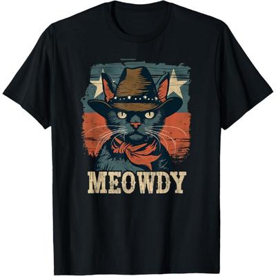 Meowdy Cat, Cowboy Kitten, Country Music T-Shirt