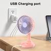 Ventilateur de bureau rotatif à 3 vitesses, chargement USB, ventilateur de refroidissement portable pour bureau, maison, circulation d'air grand angle, gadget d'été silencieux