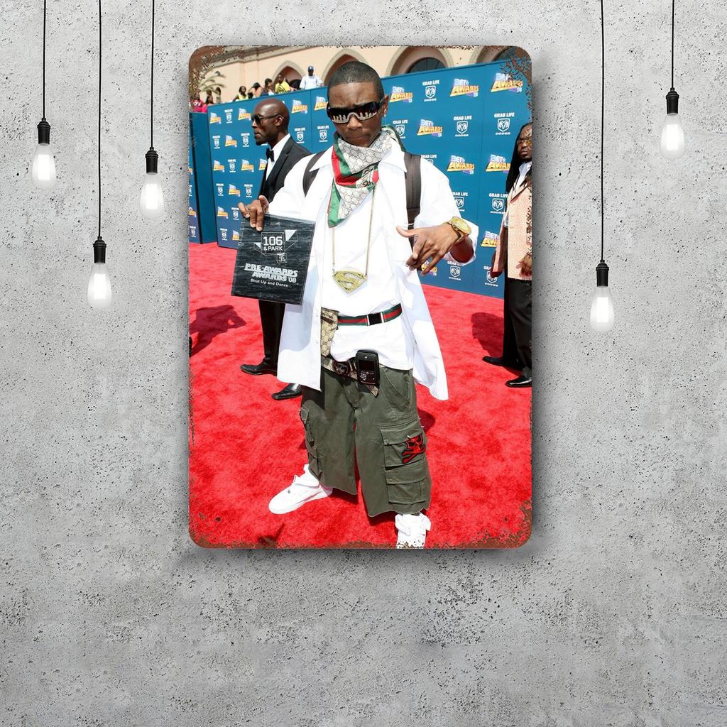 Soulja Boy Decor Poster Vintage Tin Sign Metal Sign Decorative Plaque for Pub Bar Man Cave Club Wall Decoration