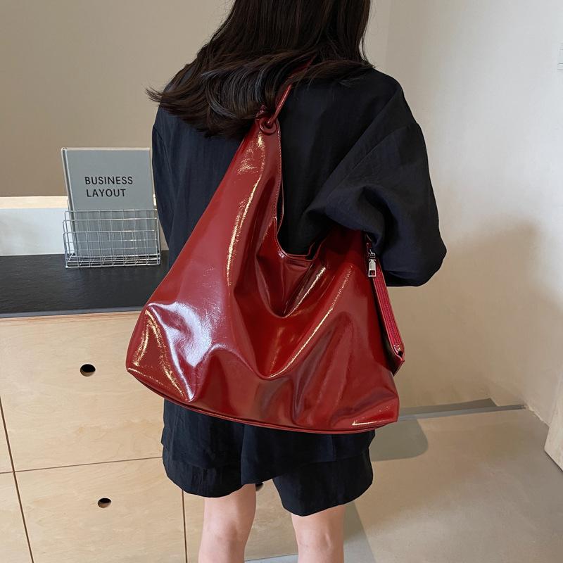 Ретро женская сумка большой вместимости, однотонная женская сумка через плечо, офисная сумка для поездок на работу, новая модная