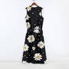 Abito Boho Senza Maniche Da Donna Casual Vestibilità Ampia Abito Estivo Stampato