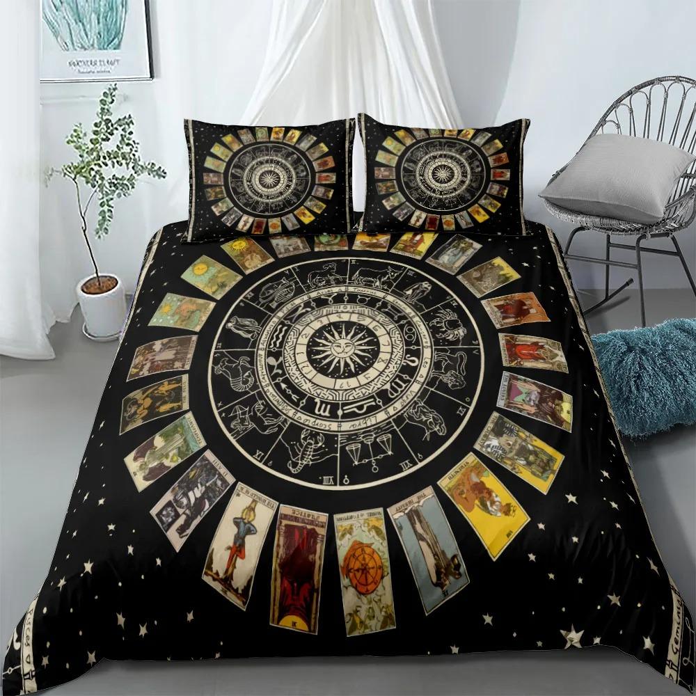 2024 Gothic Bats Black Duvet Cover Set King Queen Double Full Twin Single Size Duvet Cover Pillow Case Bed Linen Set