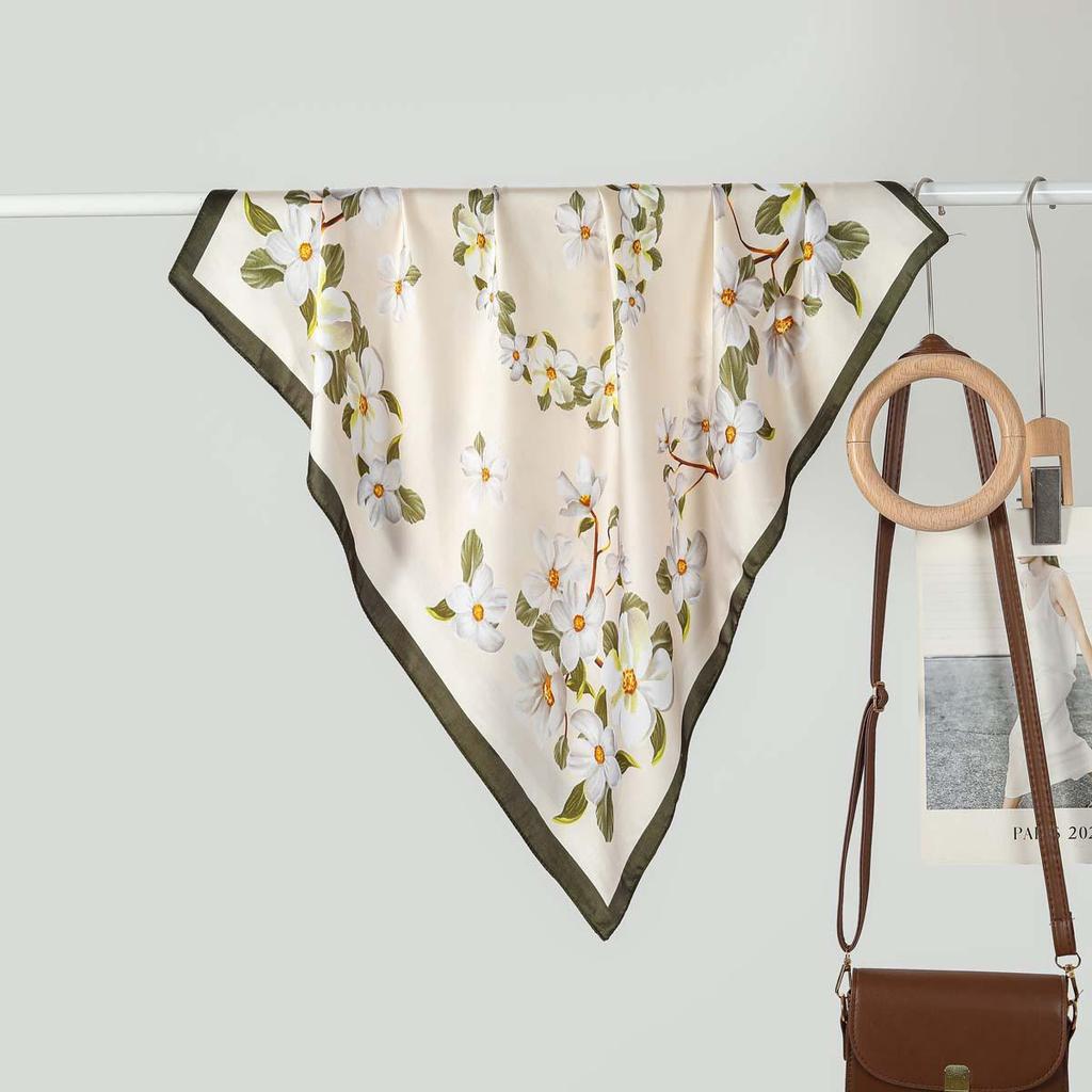 70CM Ladies Fashionable Silk-Feel Small Square Scarf