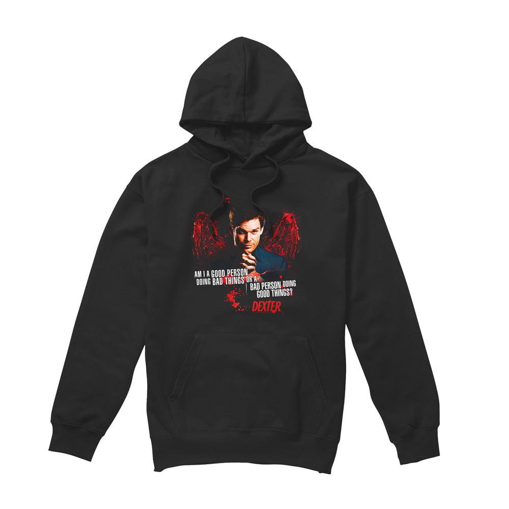 Dexter Mens Good Bad Hoodie