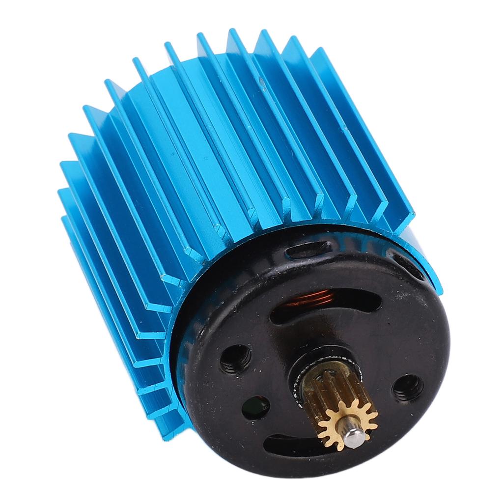 52000 Rpm High Speed Metal 370 Motor Radiator RC Car Upgrade Parts Accessories for WPL D12(Blue )