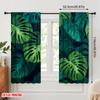 2pcs  2D plane printing Contemporary Curtains Jungle Canopy Versatile Polyester Fabric (without rod) Room Decor Ldeal for Bedroom
