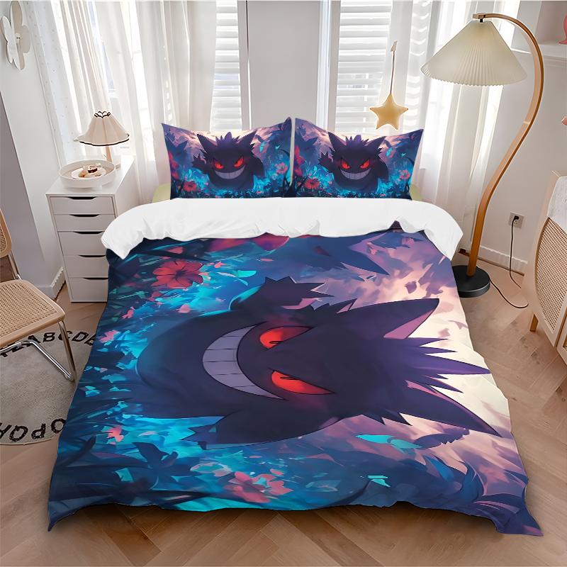 Shadow Beast Forest Printed 3pcs Bedding Set Soft Microfiber 1 Duvet Cover And 2 Pillowcases Home Bedroom Decor Xmas Gift K1501